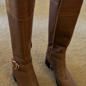 marc Fischer size 7w elegant Brown Knee-High Women's Boots